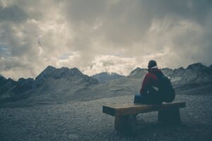 pexels-photo-105857 landscape mountains sky man